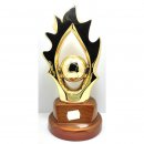 Figur Fuballtrophe goldfarben 28 cm inkl. Gravur