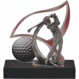 Figur Golfer auf Sandsteinsockel H=160mm