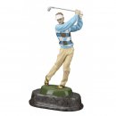 Figur Golfer beim Abschlag coloriert 22 cm inkl....