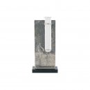 Figur H=245mm Petanque aus Metall - Marmor - Glas, Gravur...