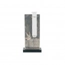 Figur H=245mm Taube  aus Metall - Marmor - Glas, Gravur...