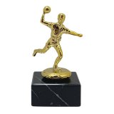 Figur Handball Metall goldfarben 125 mm