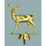 Figur Hirsch goldfarben   H=114mm