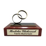 Figur Hochzeit auf Holzsockel H=85mm
