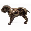 Figur Hund Bronze Englische Bulldogge L.13xH.8xB.6cm