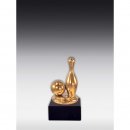 Figur Kegel mit Ball Bronze, Glanz-Gold, Glanz-Silber...