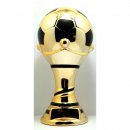 Figur Keramik Fussball H=290mm gold inkl. Gravur