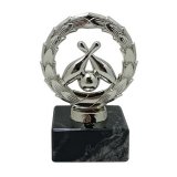 Figur Kranzkegel glanz-silber H=12,5cm