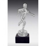 Figur Läufer glanz-silber 25cm