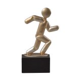 Figur Laufen auf Holzsockel H=17,5 cm