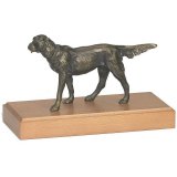 Figur Mnsterl?nder Jagdhund  versilbert 14cm