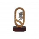 Figur  Motorsport auf Holzsockel H=170mm, Gravur im Preis...
