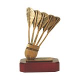 Figur Pokal Troph�e Badminton H=210mm