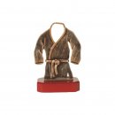 Figur Pokal Trophäe Judo auf Mahagoni Lok Holzsockel,...