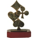 Figur Pokal Trophe Karten Pokern - Skat H=205mm