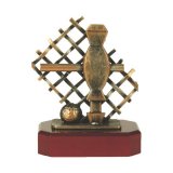 Figur Pokal Troph�e Kicker / Fussball H=175mm