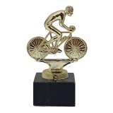 Figur Radrennen goldfarben 13cm inkl. Gravur