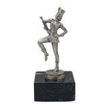 Figur Tanzmariechen versilbert geschw�rzt 16 cm inkl. Gravur