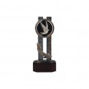 Figur  Taube Figur auf Holzsockel H=200, Gravur im Preis...