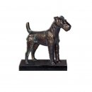 Figur Terrier  bronziert 14cm