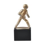 Figur Tischtennis auf Holzsockel H=17,5cm