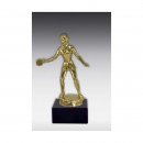 Figur Tischtennisspielerin Bronze, silber oder Goldfarben