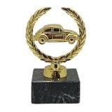 Figur VW K�fer Metall  Glanz-Gold 13cm