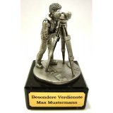 Figur Vermesser Zinn, inkl Gravur Ihr Wunschtext 12 cm...