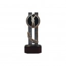 Figur  Volleyball Figur auf Holzsockel H=200, Gravur im...