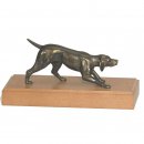 Figur Vorstehhund    bronziert 10cm