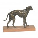 Figur Windhund  bronziert 24cm