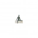 Figur, sitzend - Umfang/Gre: 14 cm Bronzeskulptur mit...