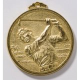 Golfmedaille Herren 68mm gold 100 Gramm / Strke 5mm