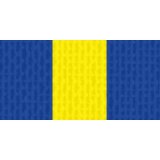 Halsband 11 mm blau-gelb-blau