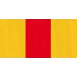 Halsband 11mm gelb-rot-gelb