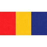 Halsband 22mm rot-gelb-blau