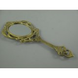 Handspiegel Barock Messing L.25x10x1cm