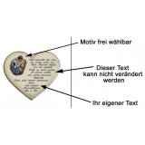 Herz mit Liebesbekenntnis 19x17cm personalisierbar