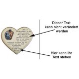 Herz zum Valentinstag 19x17 cm personalisierbar
