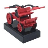 Holzmodell Feuerwehr-Schlauchwagen rot H.140mm