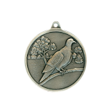 Jagdmedaille Ringeltaube altsilberfarben �40mm  mit �se...