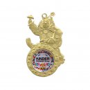 Karnevalsorden Gold 7,3cm Emblem 25mm