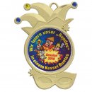 Karnevalsorden Gold 9,5cm Emblem 50mm 3 Steine