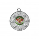 Karnevalsorden Silber 5,0cm Emblem 25mm