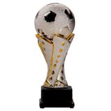 Keramik-Fuball Trophe 22cm