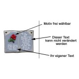 Keramikbuch Spruch zum Hochzeitstag 22x17cm gestaltbar
