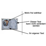 Keramikbuch mit Spruch zum Hochzeitstag 20x14cm gestaltbar