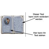 Keramikbuch zum Valentinstag 27x22 cm personalisierbar