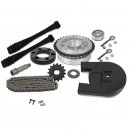 Kettenkit/Kettensatz mit Kleinteilen - Simson Mokick S51 - Mitnehmer Z=34, Rollenkette 110 Glieder, Antriebskettenrad Z=15