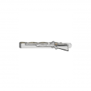 Krawattenklammer /  Krawattenschieber 57 mm, Motiv Gewehr, versilbert